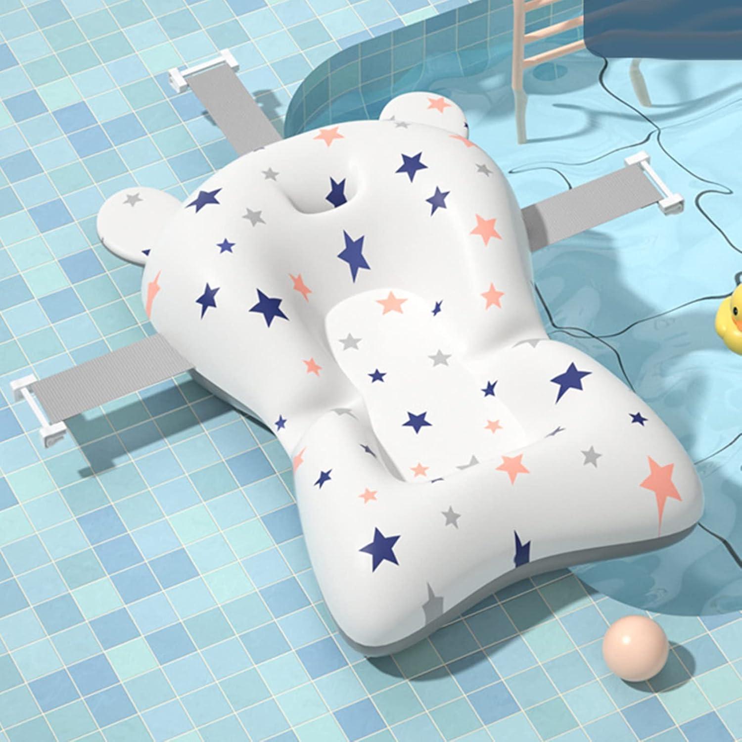 Almohadilla Antideslizante para Baño de Bebé Blanca - Secado Rápido