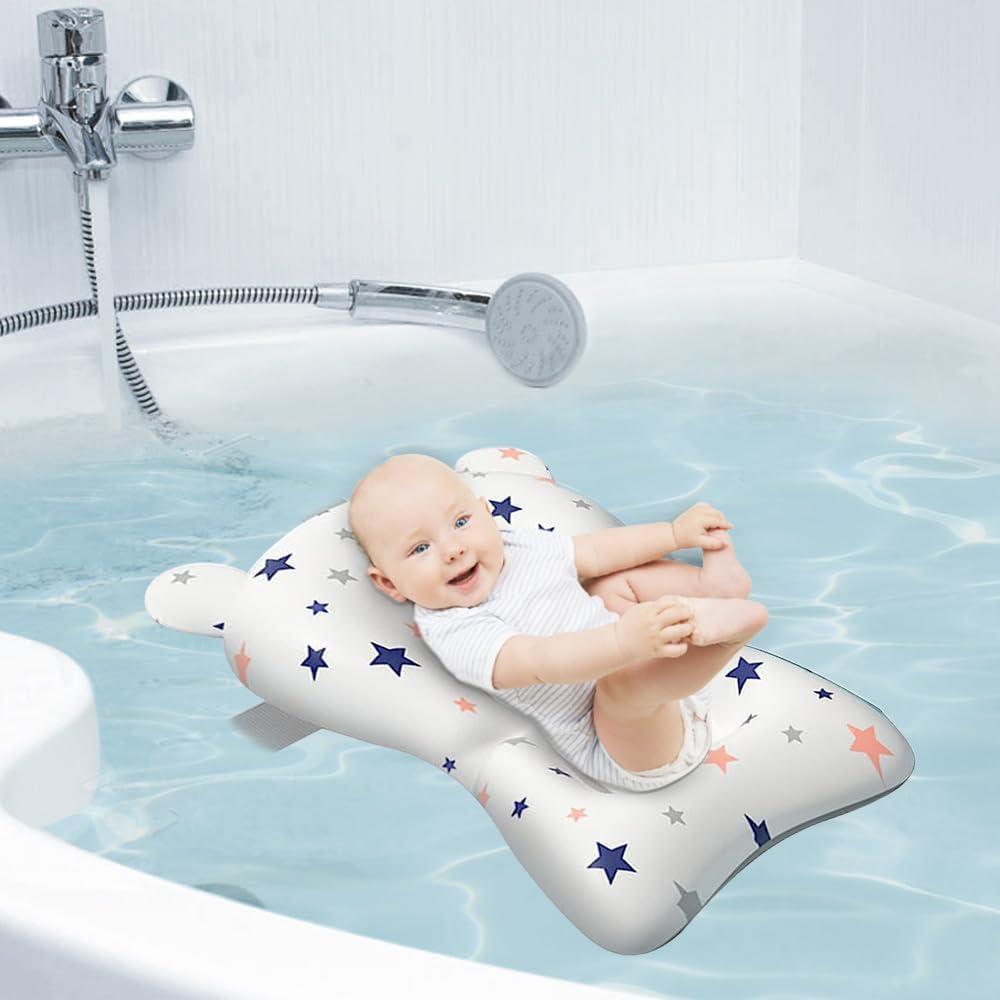 Almohadilla Antideslizante para Baño de Bebé Blanca - Secado Rápido