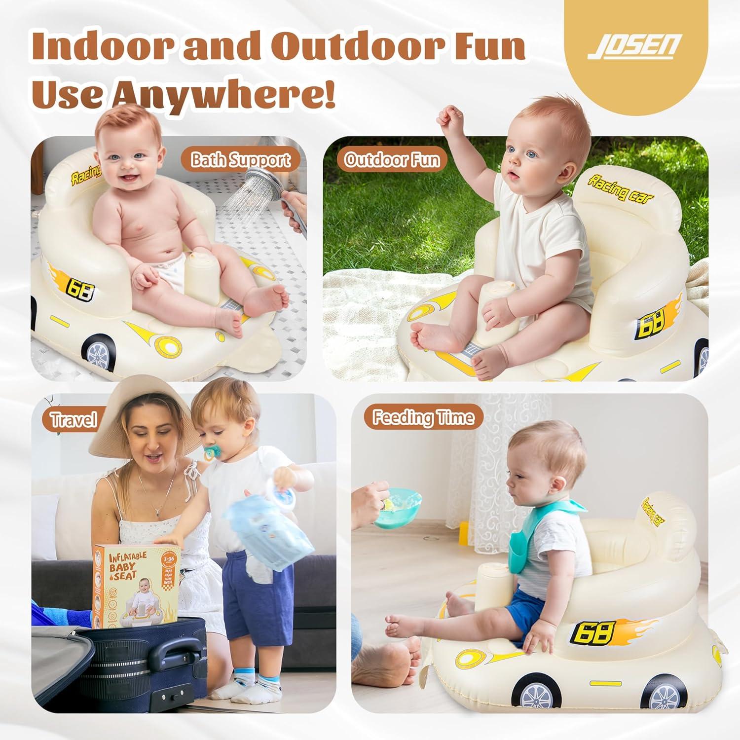Asiento Inflable para Bebés JOSEN - Aprender a Sentarse 0.58 kg