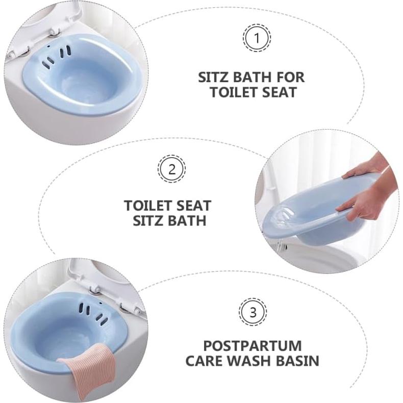 Bañera de Asiento Angoily para Cuidado Posparto 39.5x36.4cm