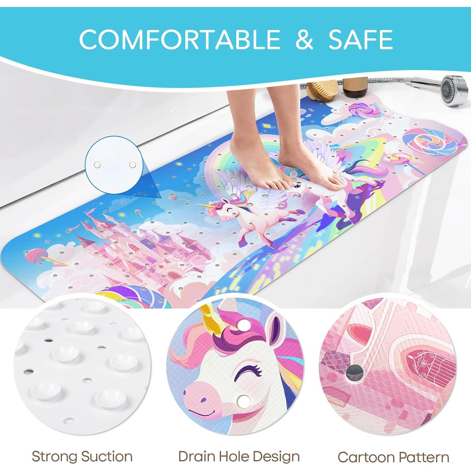 Alfombrilla de Baño Antideslizante SHUCHING Unicornio 101.6x40.6cm