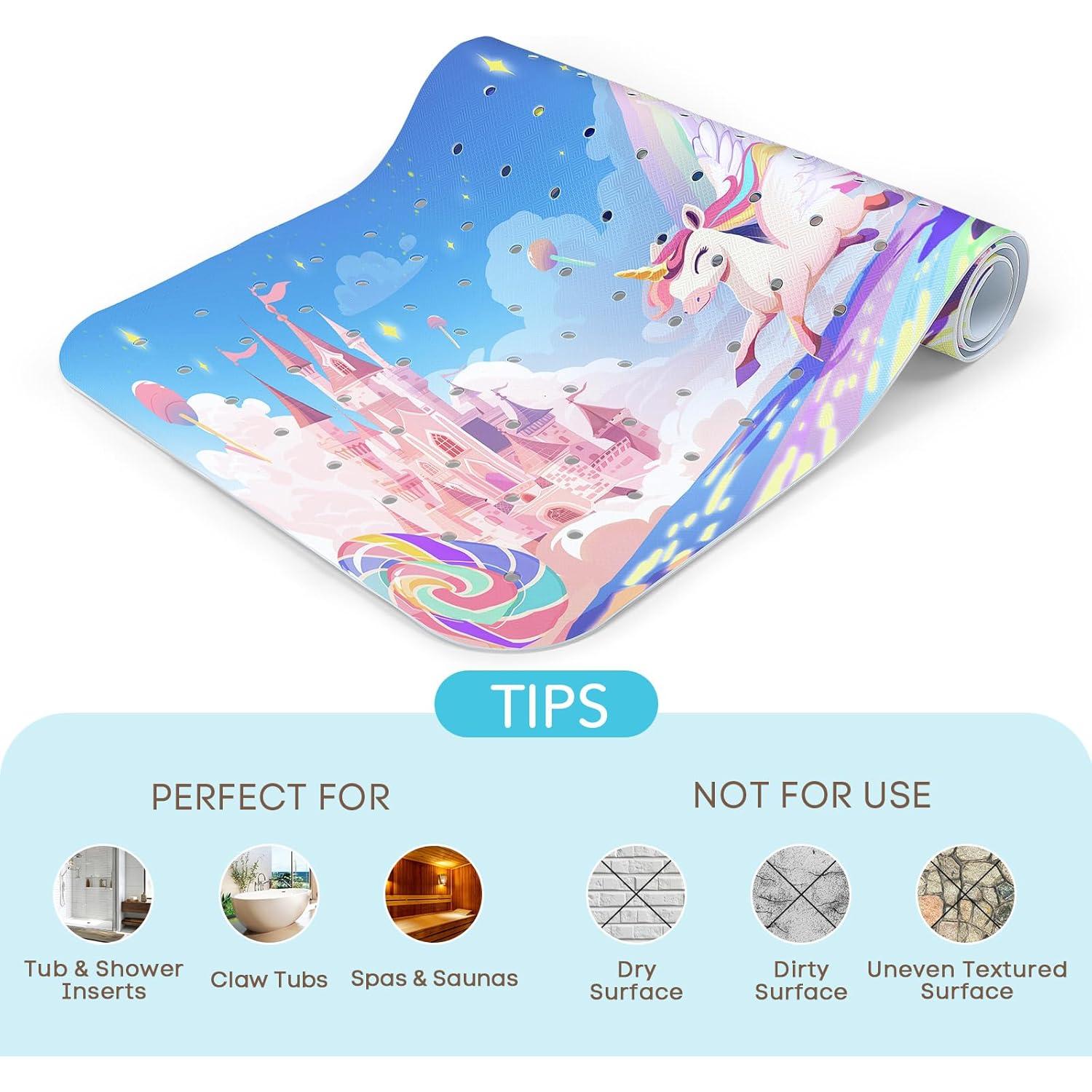 Alfombrilla de Baño Antideslizante SHUCHING Unicornio 101.6x40.6cm