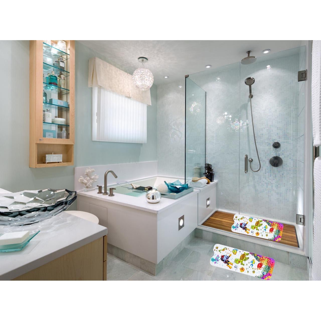 Alfombrilla de Baño Antideslizante y Lavable Yuxiaoshi Tortuga 100x40cm