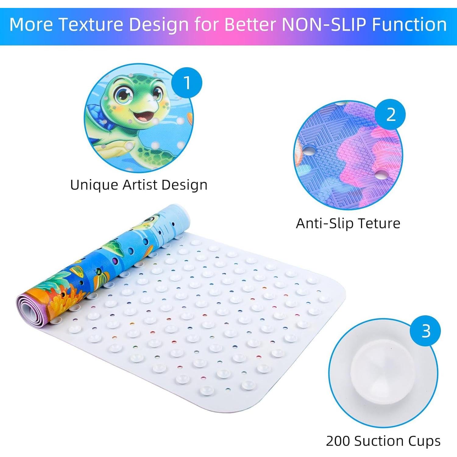 Alfombrilla de Baño Antideslizante REETUAL Tortuga 68.6x68.6 cm