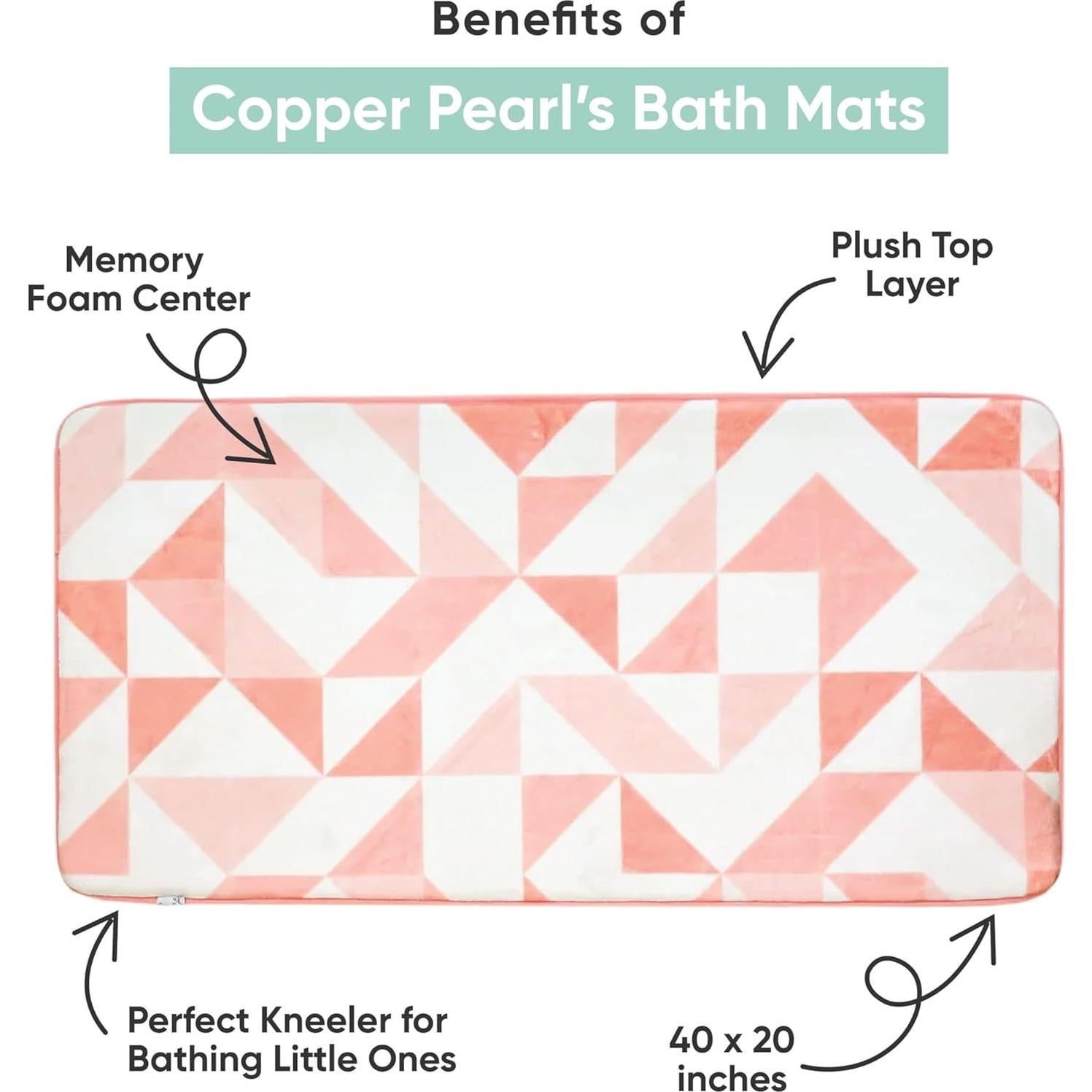 Alfombra de Baño Copper Pearl Wade 101.6x50.8cm Viscoelástica