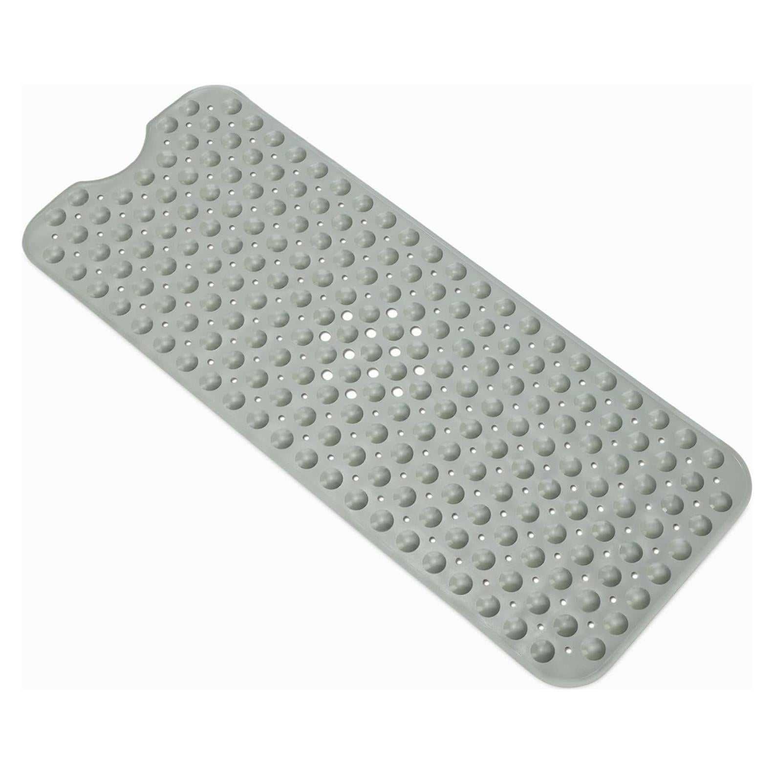 Alfombra de baño antideslizante Amazon Basics 101.6x40.6cm Gris