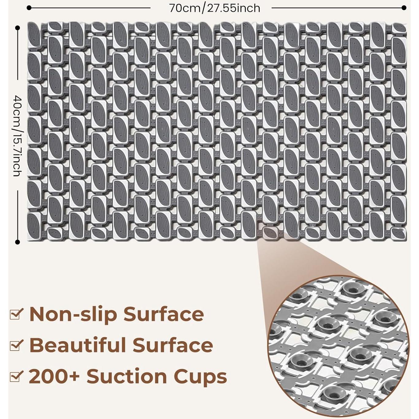 Alfombrilla Antideslizante PuoWeo 65x40 cm para Baño