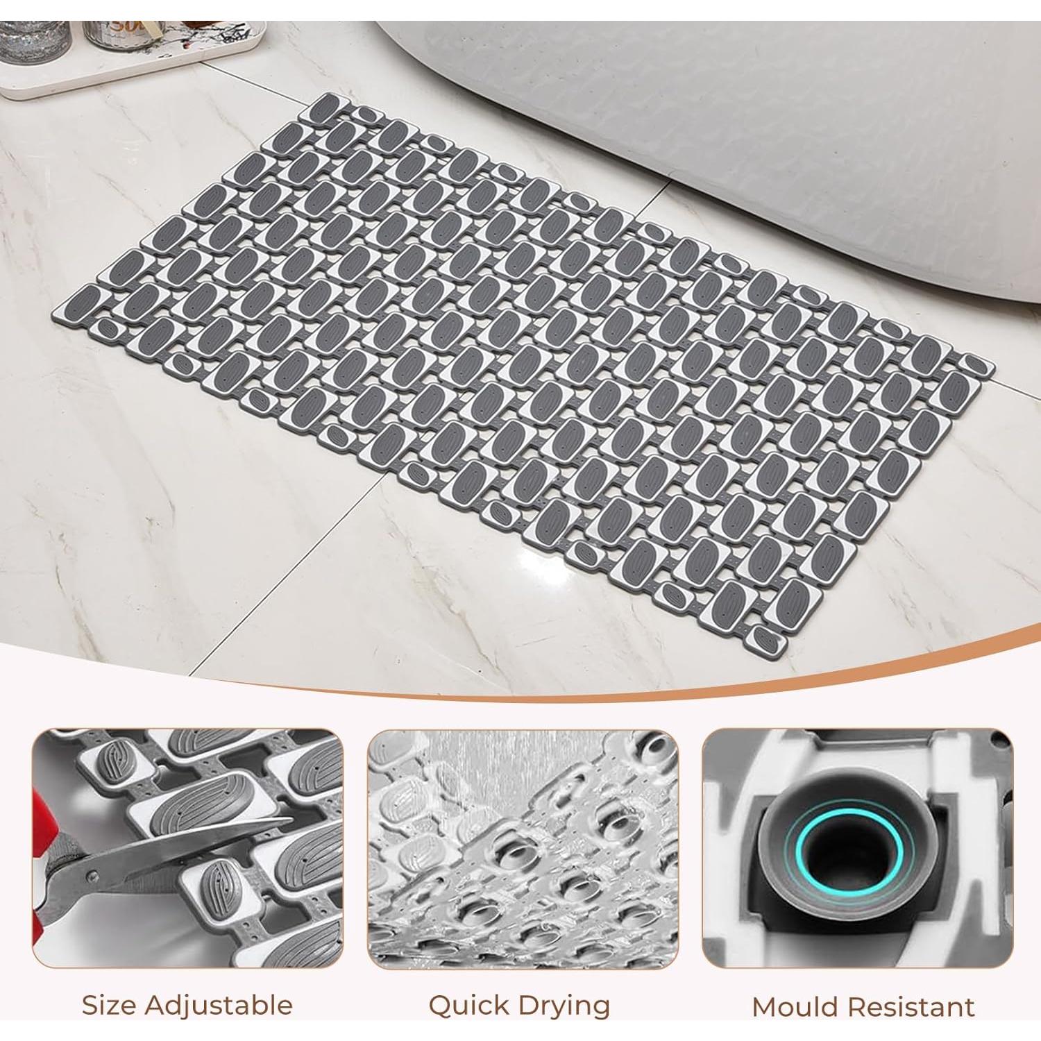 Alfombrilla Antideslizante PuoWeo 65x40 cm para Baño