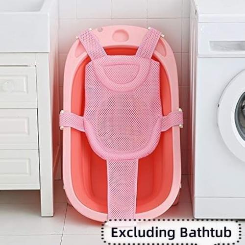 Alfombrilla de Baño para Bebé Rosa - Soporte Ajustable Antideslizante