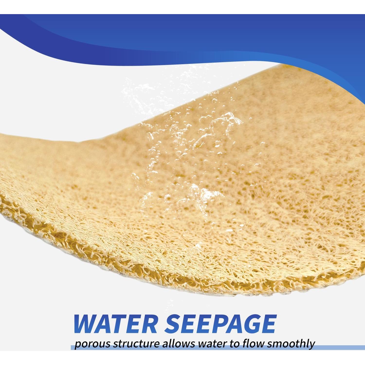 Alfombra de Baño Antideslizante YOUWEIQU Beige 41x61 cm