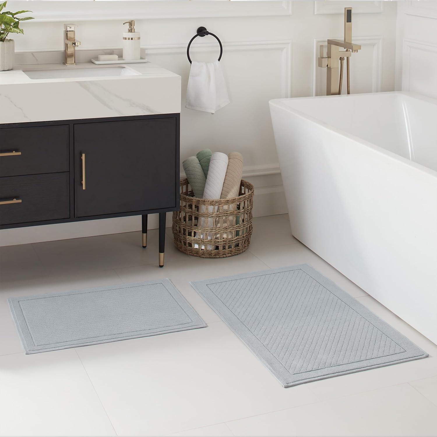 Alfombra de Baño Arkwright 100% Algodón 50.8x81.3 cm Azul