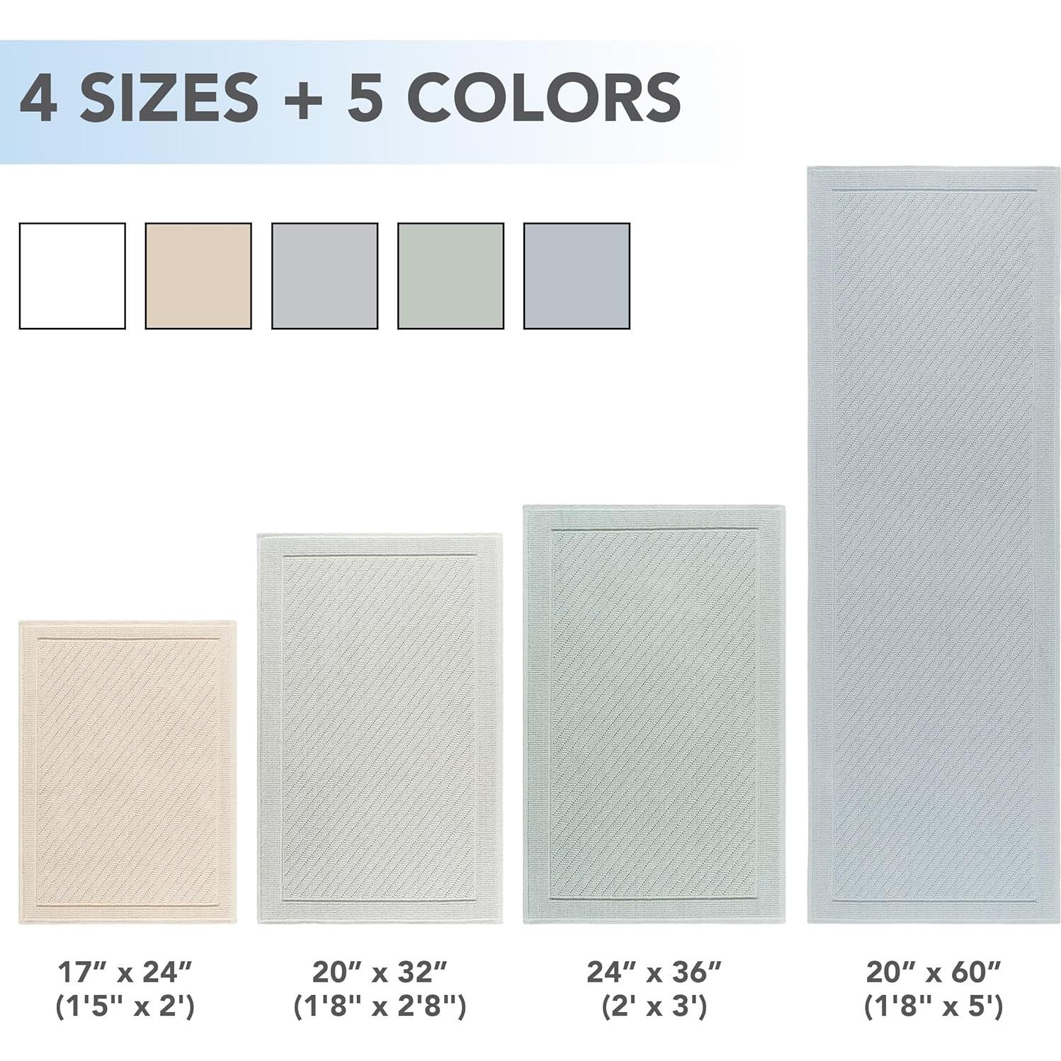 Alfombra de Baño Arkwright 100% Algodón 50.8x81.3 cm Azul