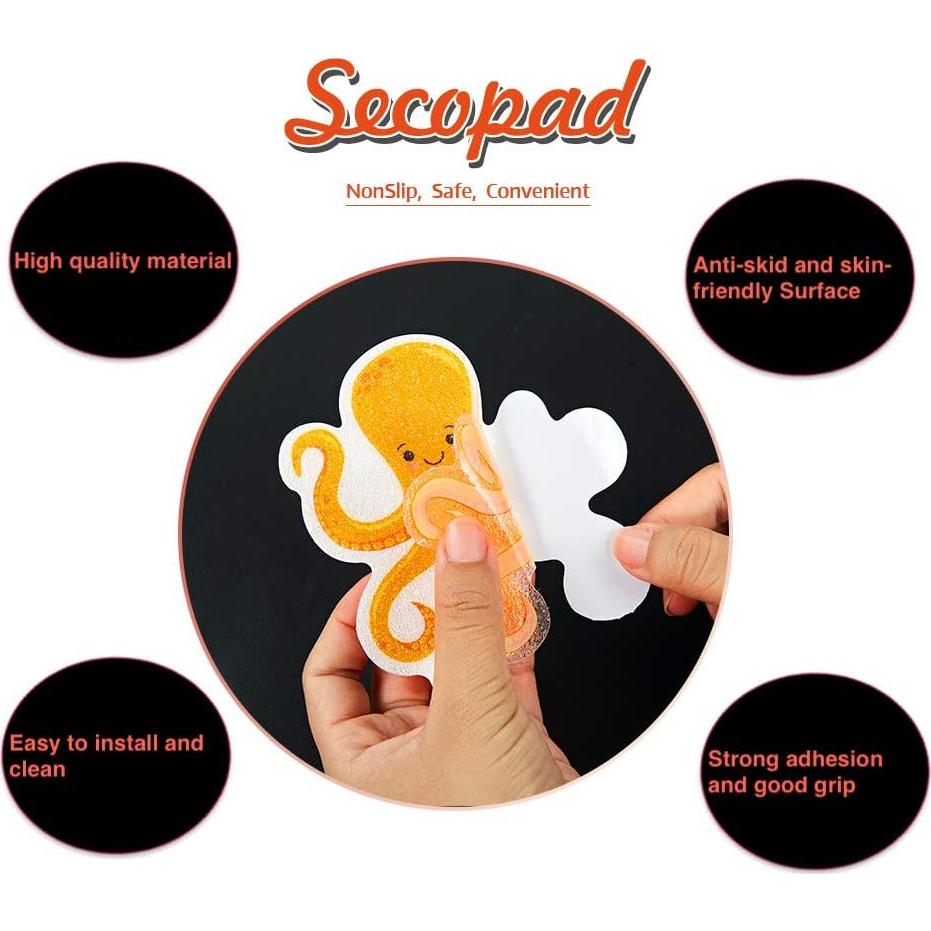 Pegatinas Antideslizantes para Bañera Seocpad 14 PCS Marinos