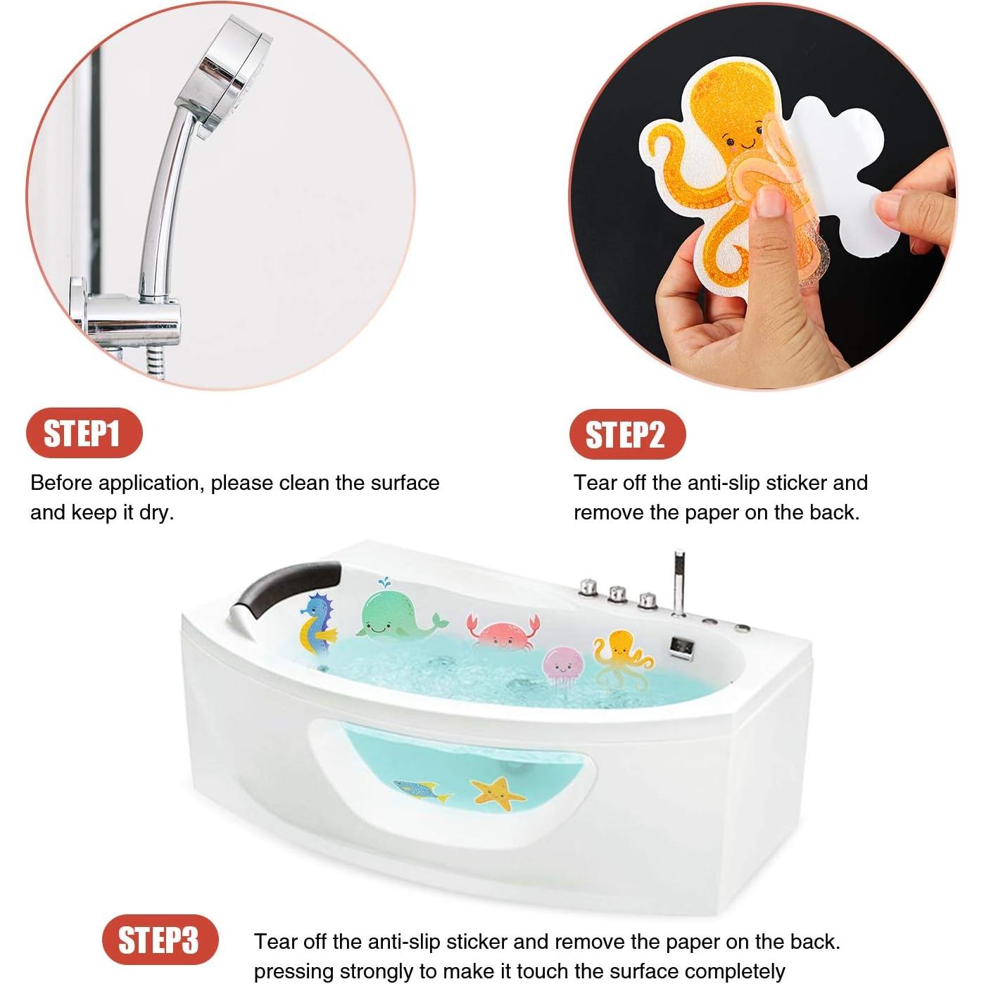 Pegatinas Antideslizantes para Bañera Seocpad 14 PCS Marinos