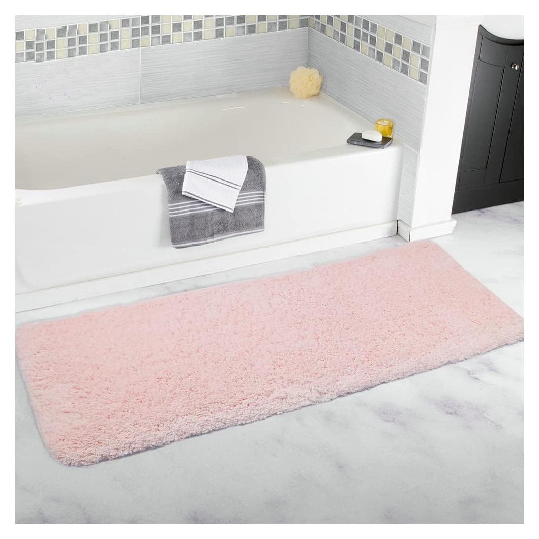 Alfombra de Baño Antideslizante Rosa Sheepping 150x51 cm