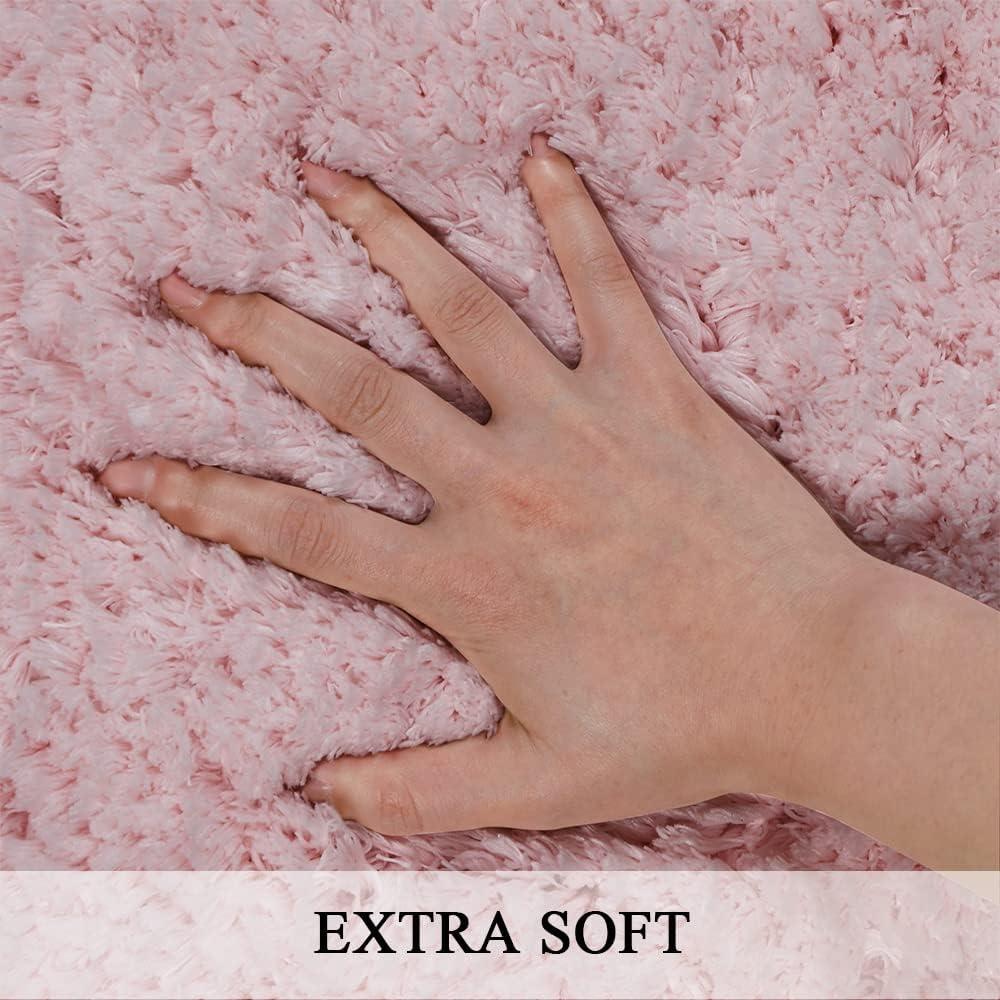 Alfombra de Baño Antideslizante Rosa Sheepping 150x51 cm