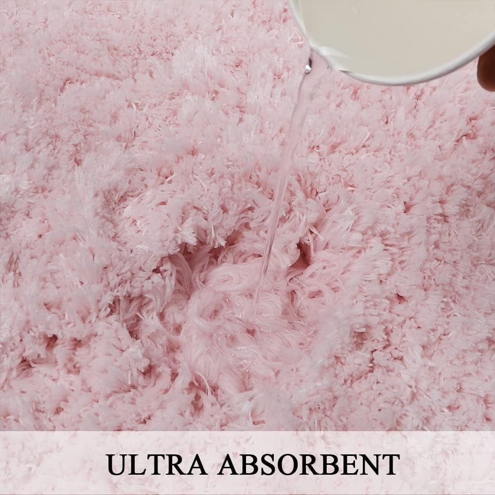 Alfombra de Baño Antideslizante Rosa Sheepping 150x51 cm