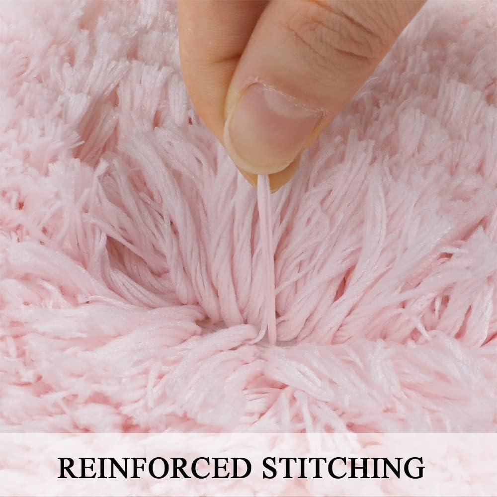 Alfombra de Baño Antideslizante Rosa Sheepping 150x51 cm