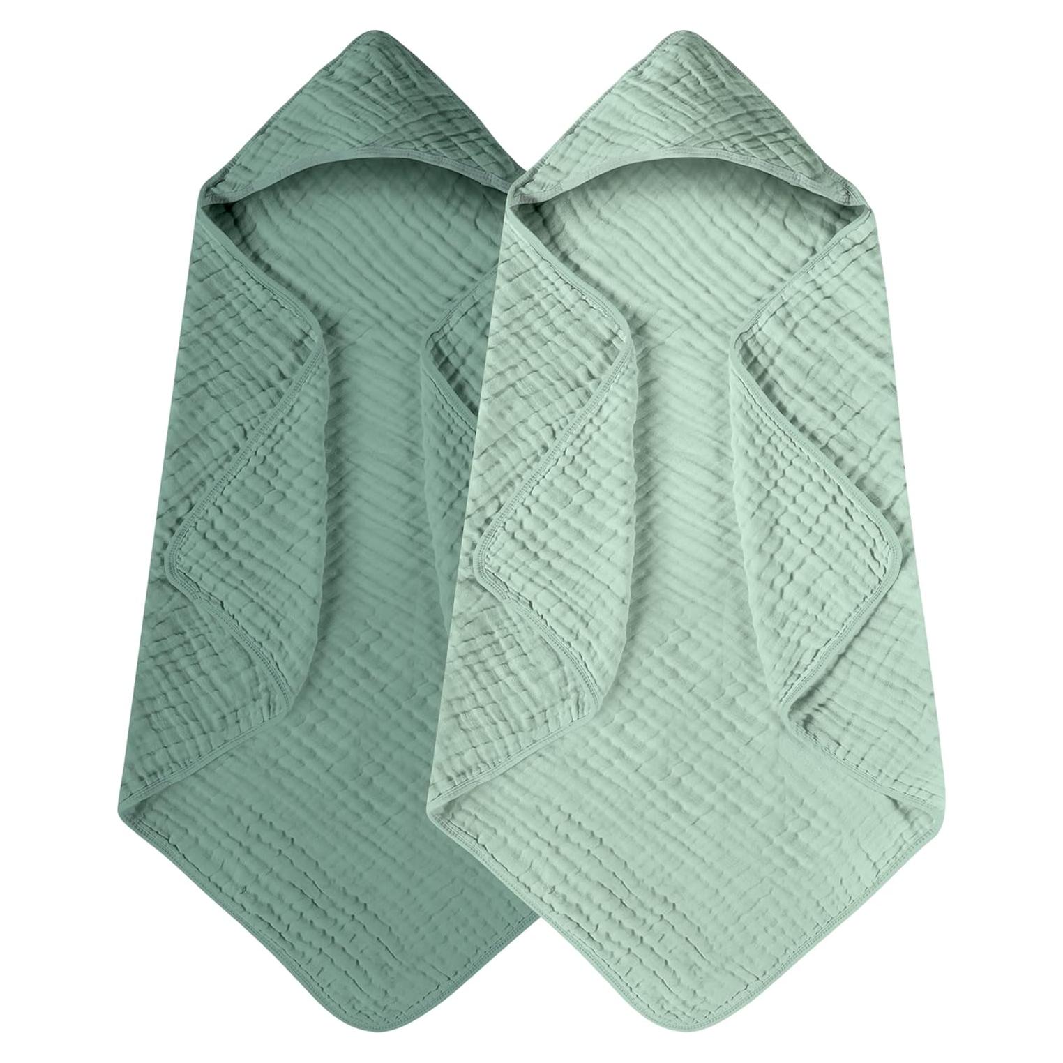 Toallas con Capucha Yoofoss 100% Algodón Orgánico 2 Pzs 81x81cm