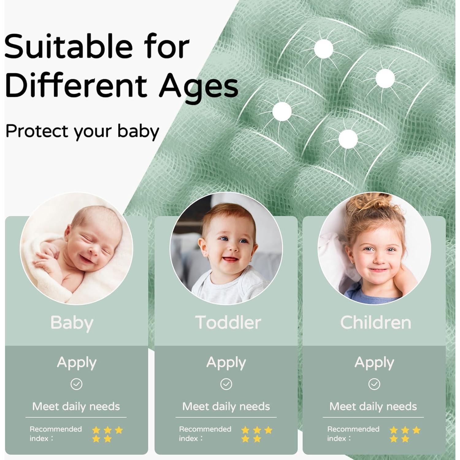 Toallas con Capucha Yoofoss 100% Algodón Orgánico 2 Pzs 81x81cm