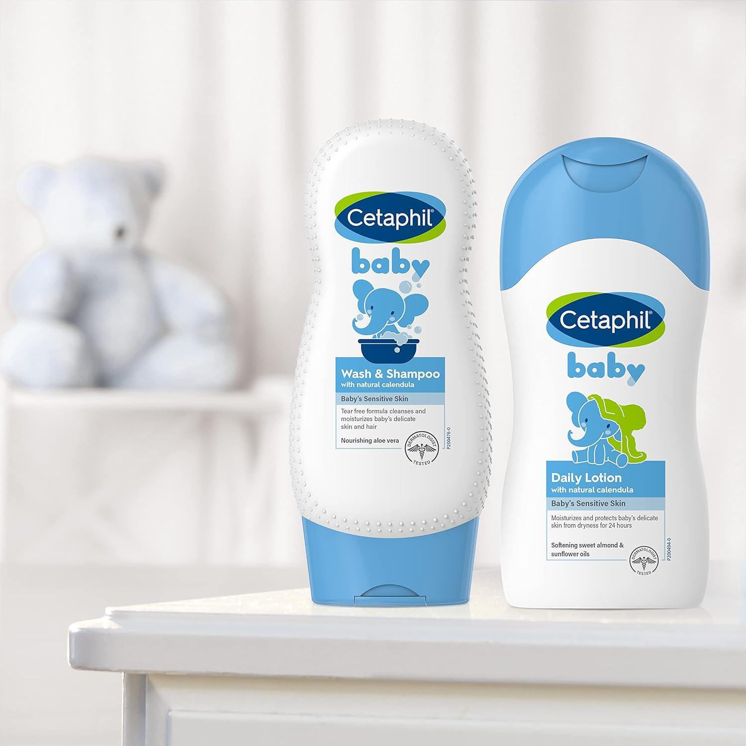 Cetaphil Jabón y Champú para Bebés Hipoalergénico Paquete 2x400ml