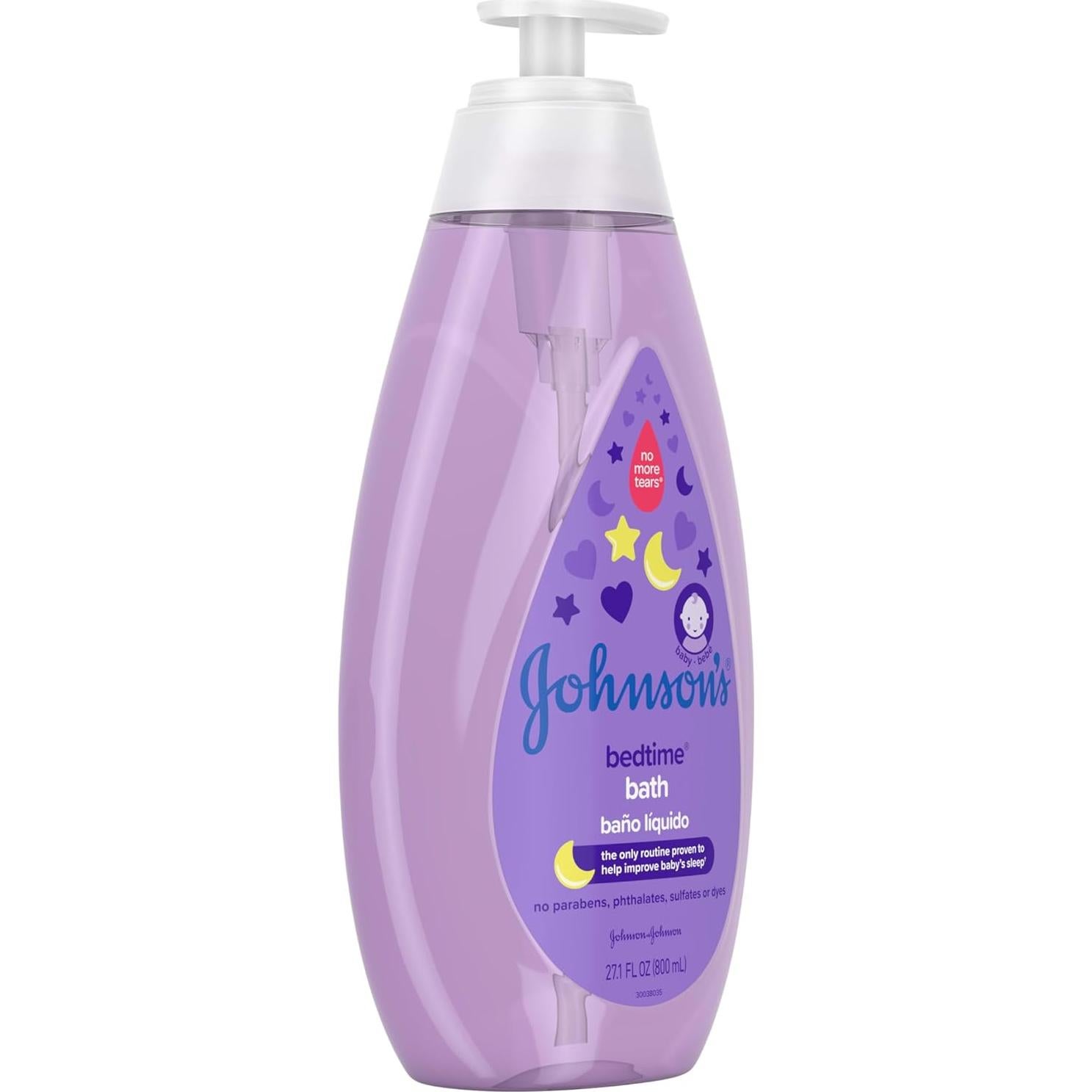 Baño para Bebés Johnson's 800 ml Hipoalergénico Sin Lagrimas
