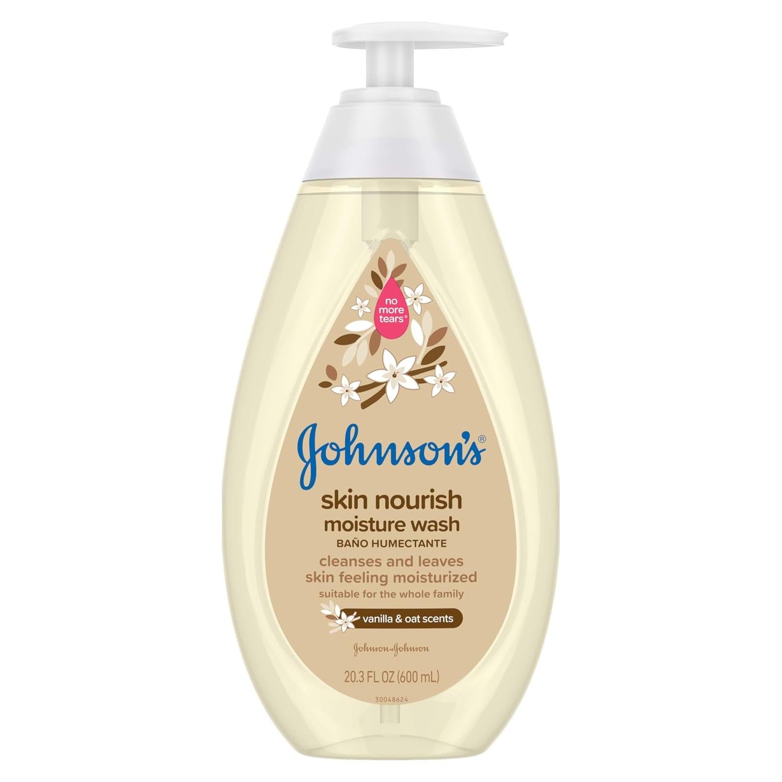 Jabón de Cuerpo Hidratante Johnson's 600 ml Vainilla/Avena