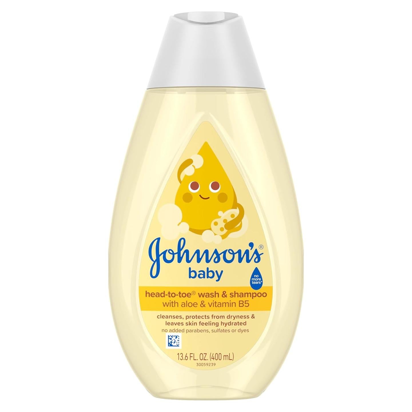 Jabón y Champú Johnson's para Bebés 400 ml Cabeza a Pies