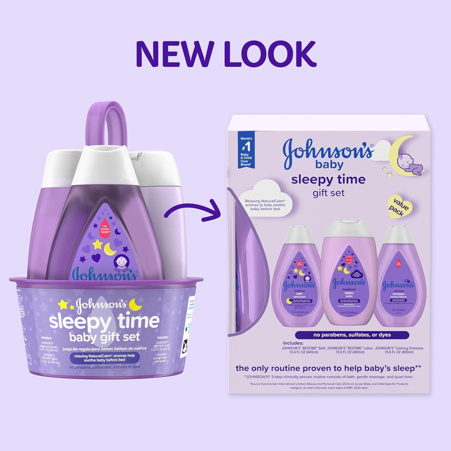 Set de Regalo Johnson's Baby para la Hora de Dormir - 3 Artículos