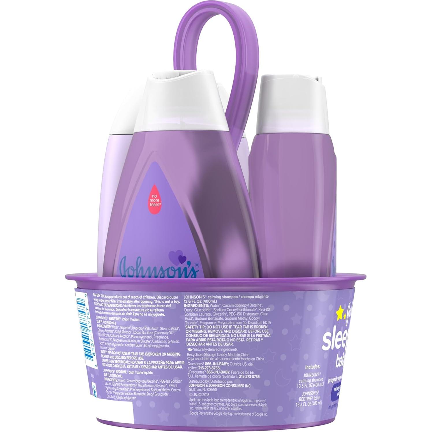 Set de Regalo Johnson's Baby para la Hora de Dormir - 3 Artículos