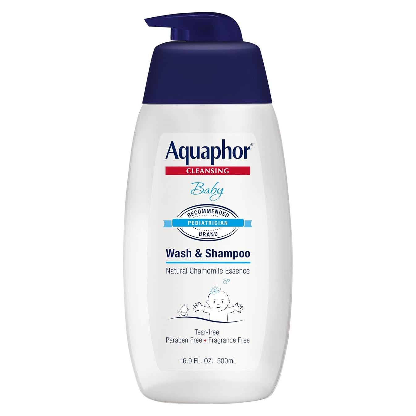 Aquaphor Jabón y Champú para Bebés 500 ml - Sin Lagrimas