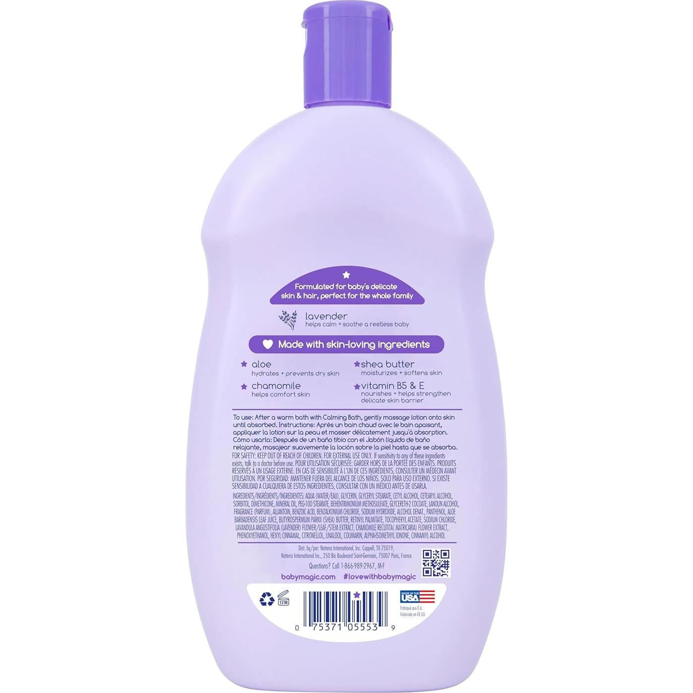 Baño Calmante Baby Magic 490ml - Sin lágrimas, Hipoalergénico