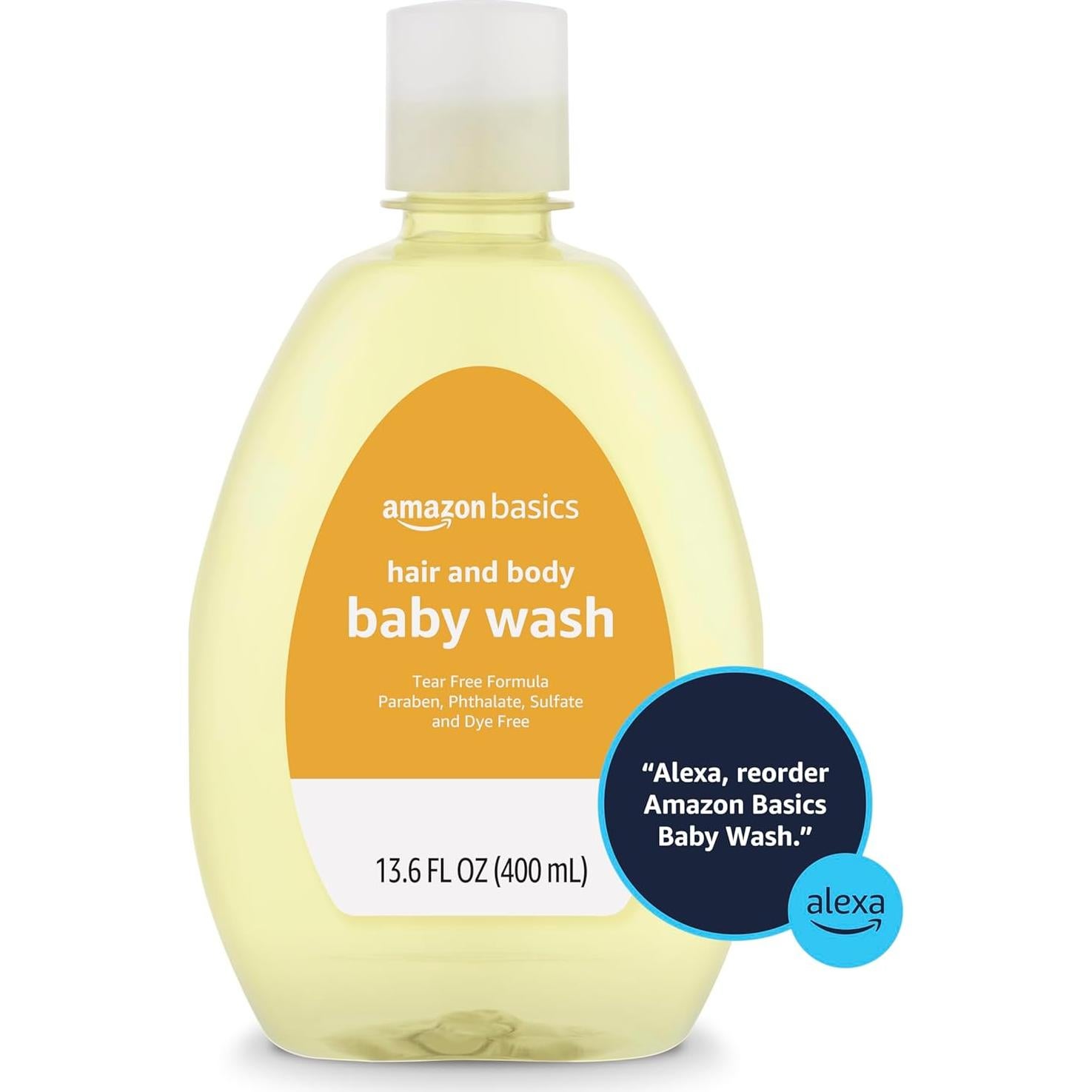 Jabón para Bebés Sin Lagrimas Amazon Basics 403.6 ml x 4