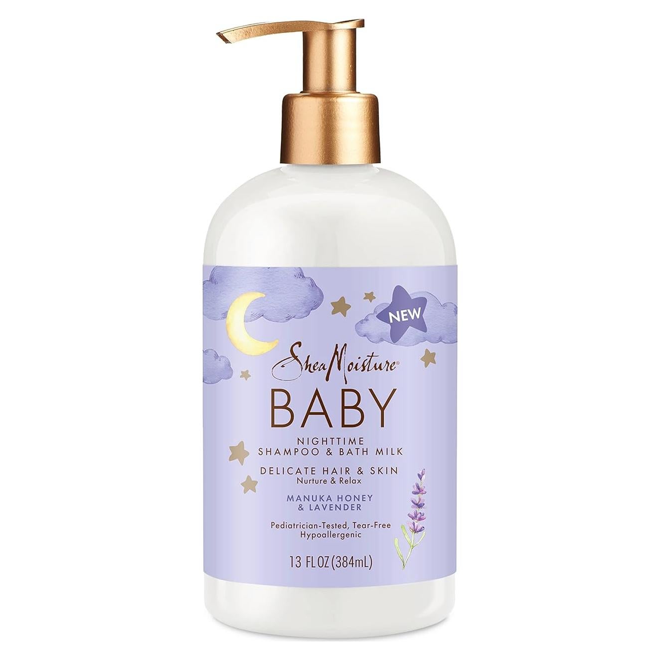 Champú y Leche de Baño SheaMoisture Bebés Miel de Manuka 368.5 g