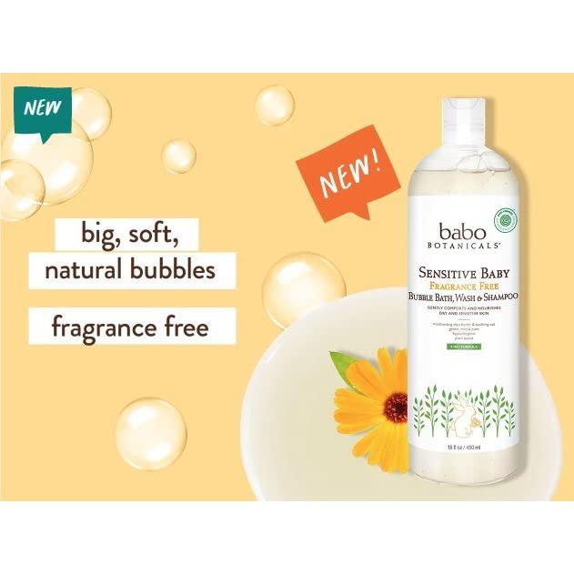 Baño de Burbujas y Lavado 2-en-1 Babo Botanicals 425g