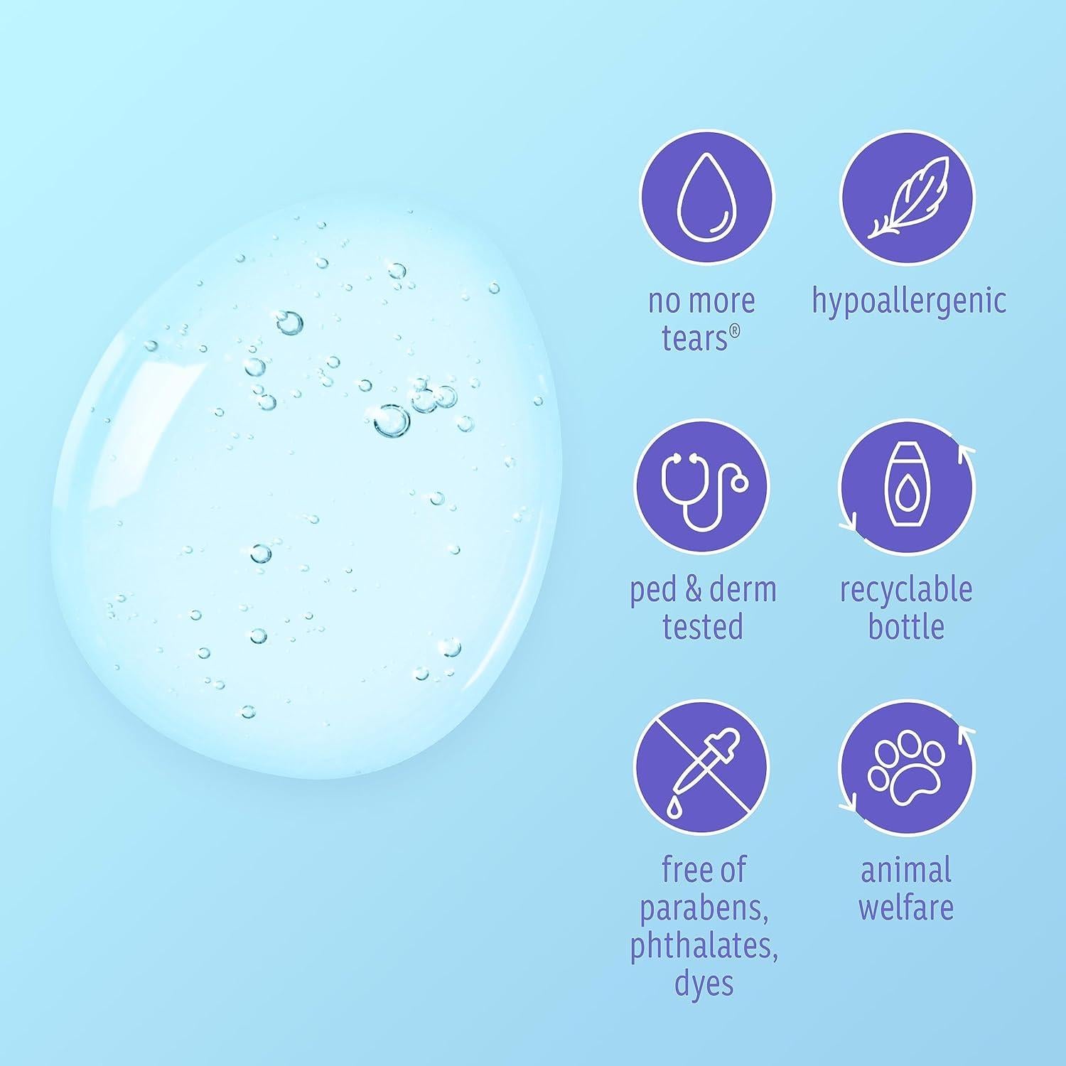 Jabón y Champú para Bebés Johnson's Cuidado Sensible 400 mL