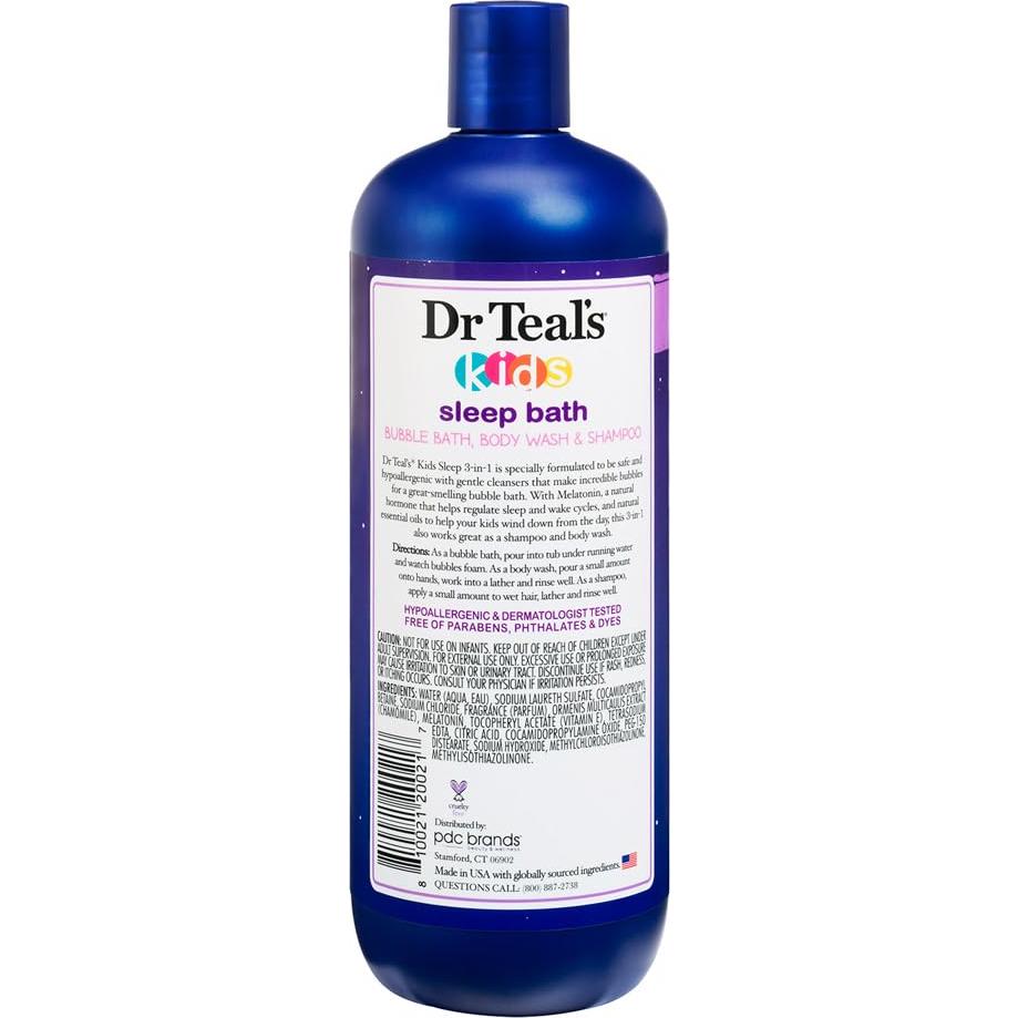 Gel de Baño y Champú 3 en 1 Dr Teal's para Niños 591 ml