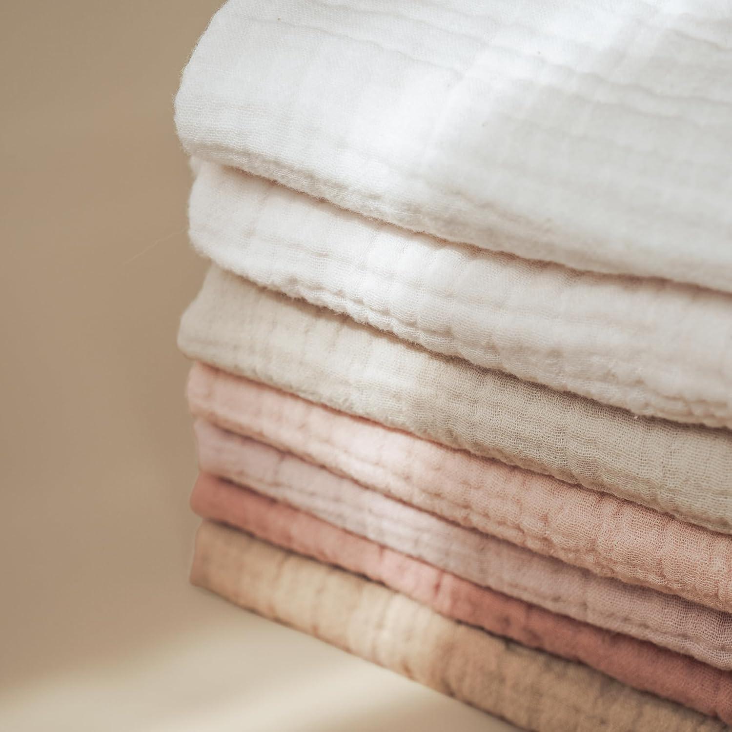 Toallas de Baño para Bebés Konssy 100% Algodón 28x28 cm 7 Piezas