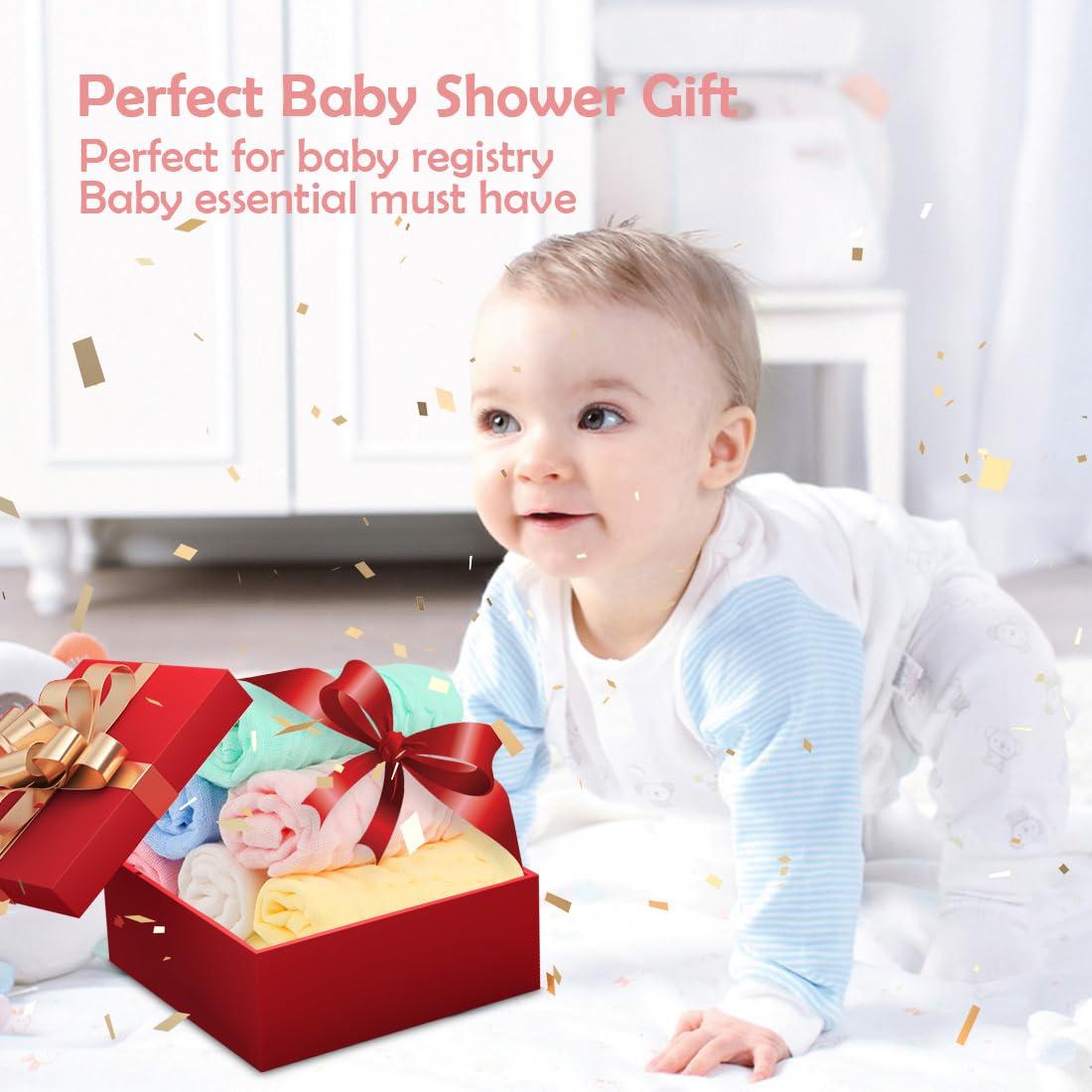 Toallitas de Muselina Orighty 100% Algodón Paquete de 6 - 25.4x25.4 cm