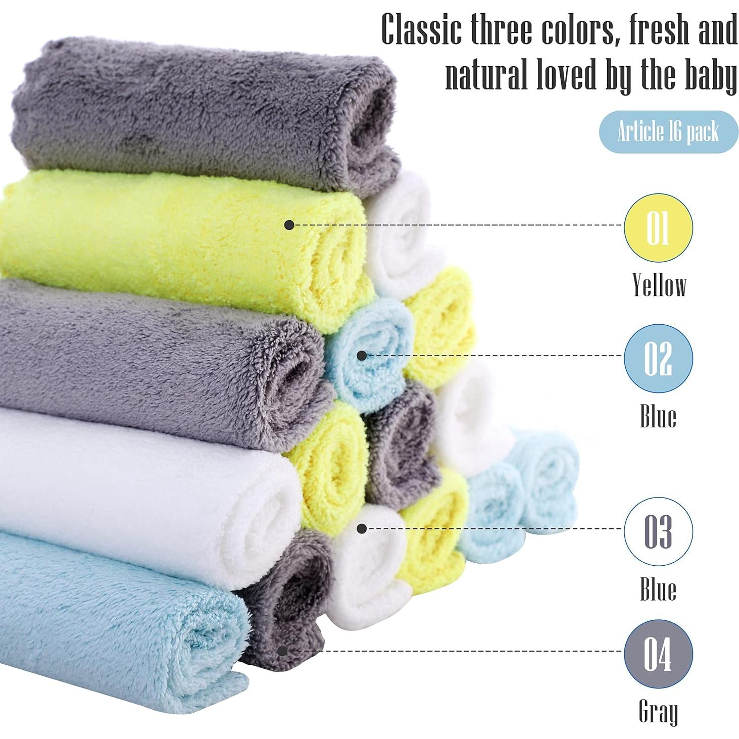 Toallitas de Baño Cute Castle 16 Piezas 23x23 cm Piel Sensible