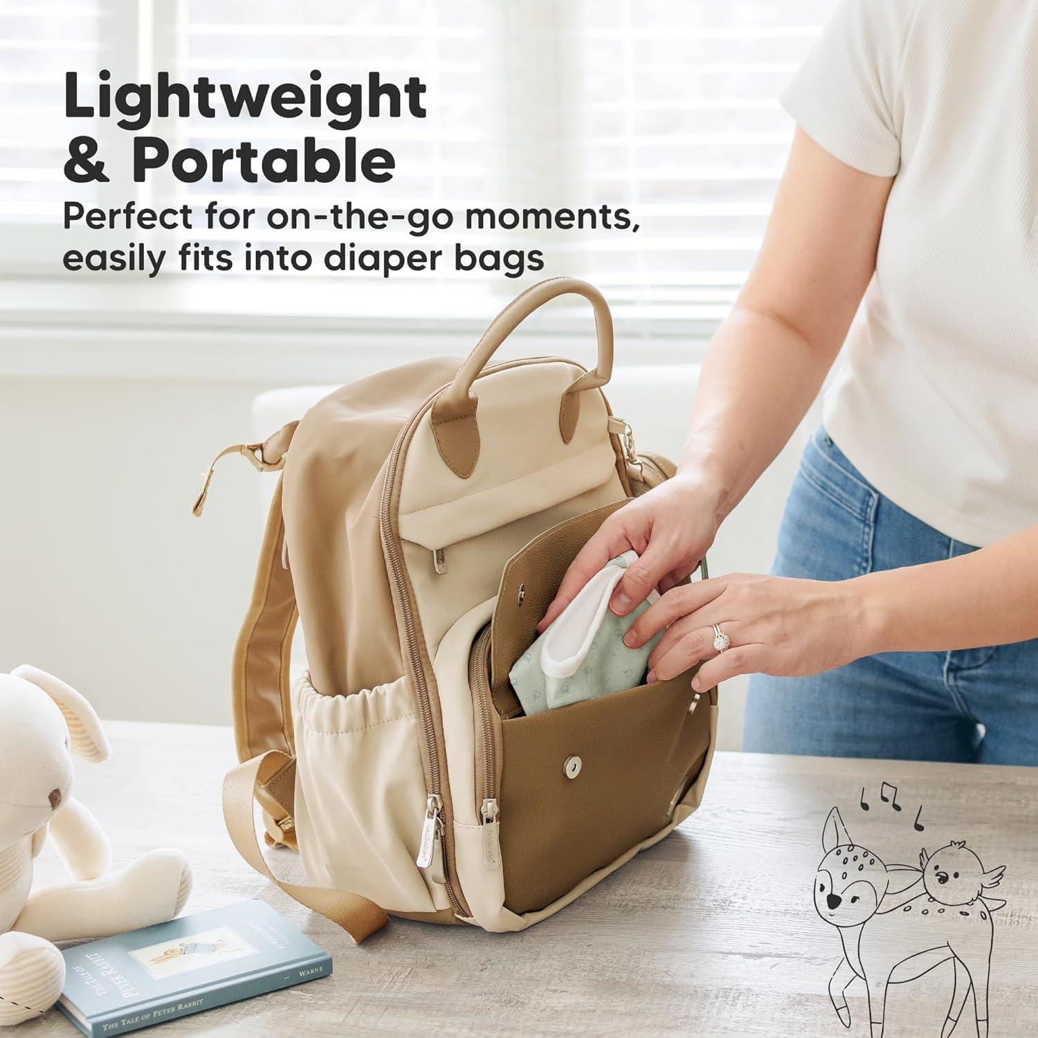 Paquete de 6 Paños de Lavado Cami KeaBabies - Algodón Orgánico y Bambú