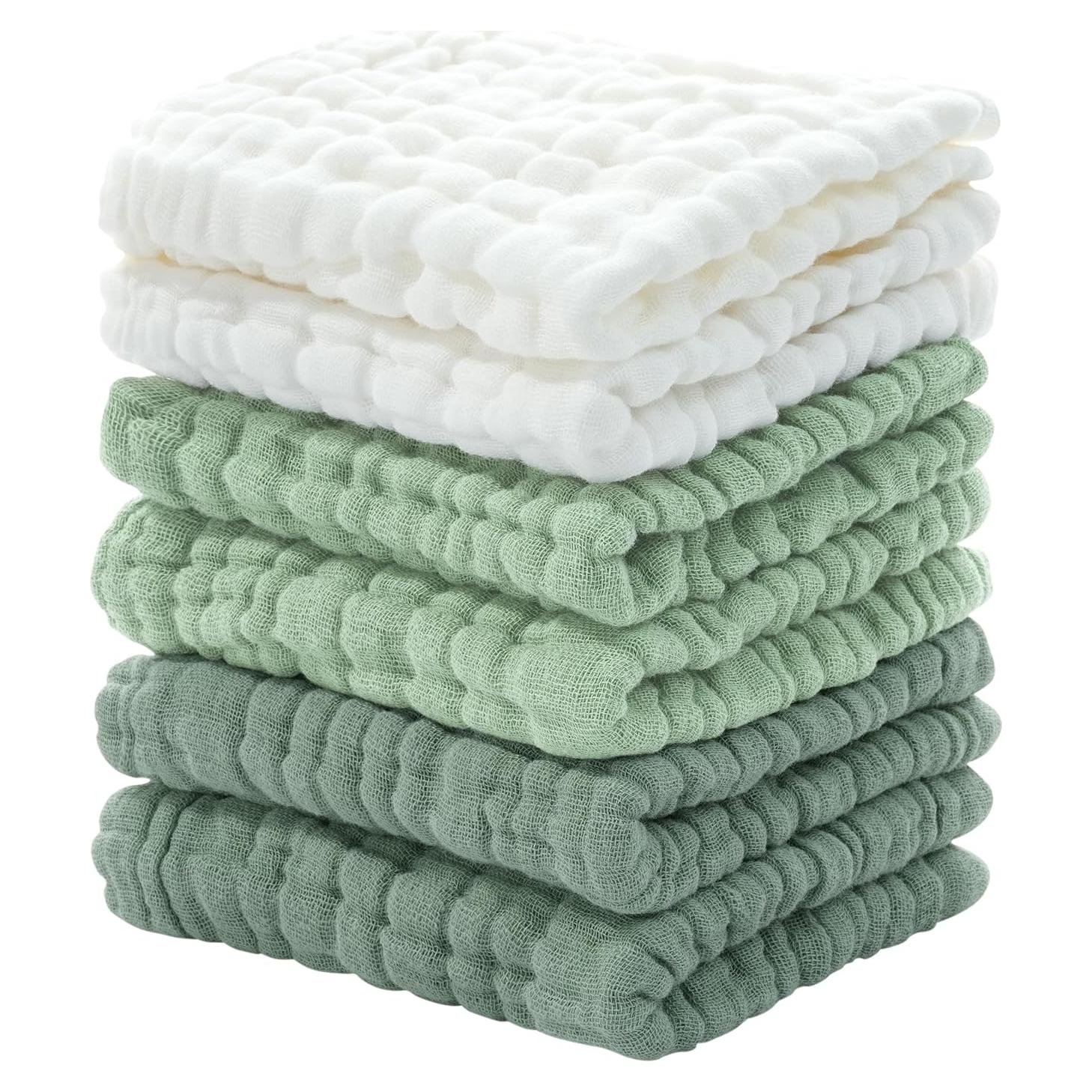 Paños de Lavado para Bebés Looxii 100% Algodón 6 Piezas 30x30 cm