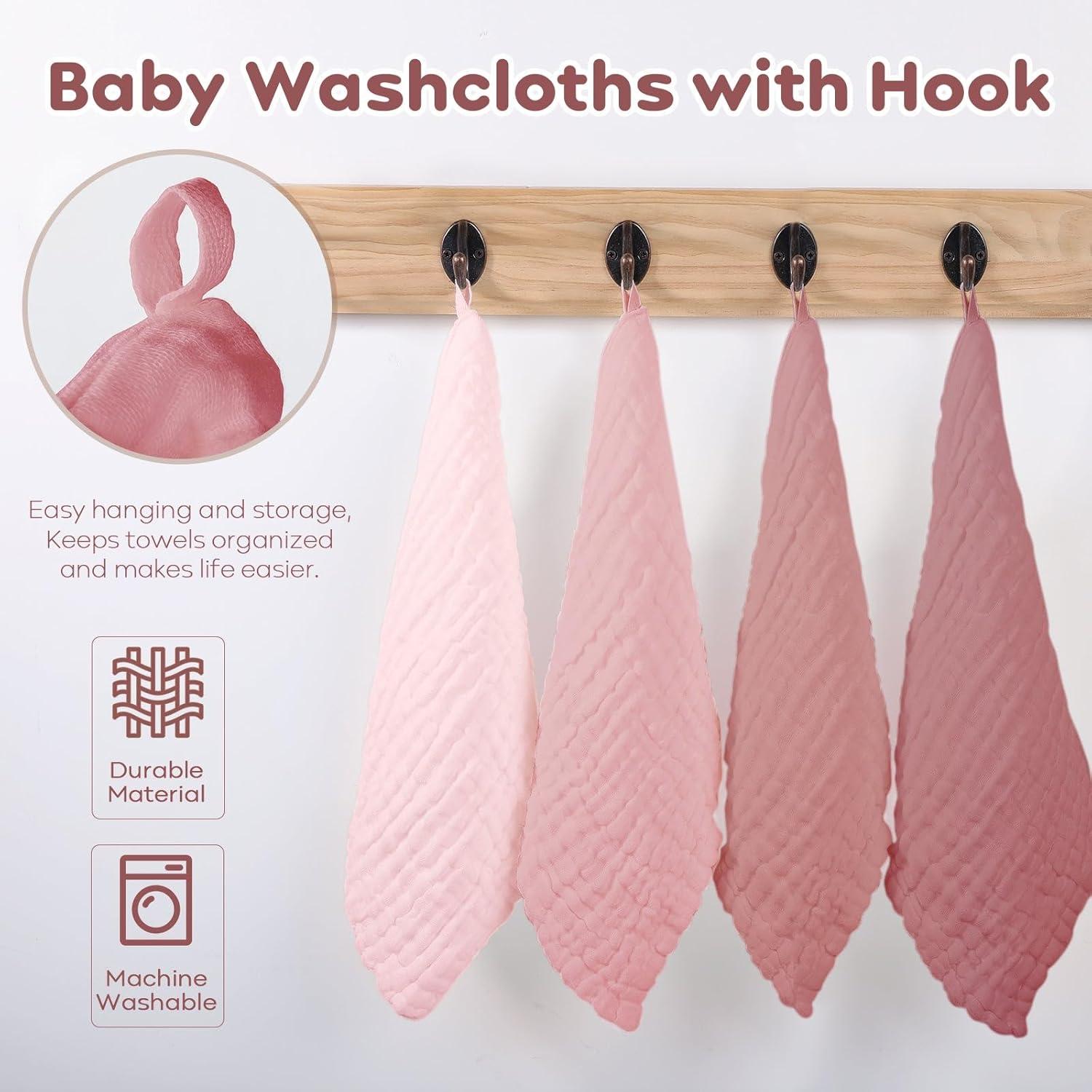 Toallitas de Muselina para Bebé Yoofoss 100% Algodón 6 Pzas 30x30cm