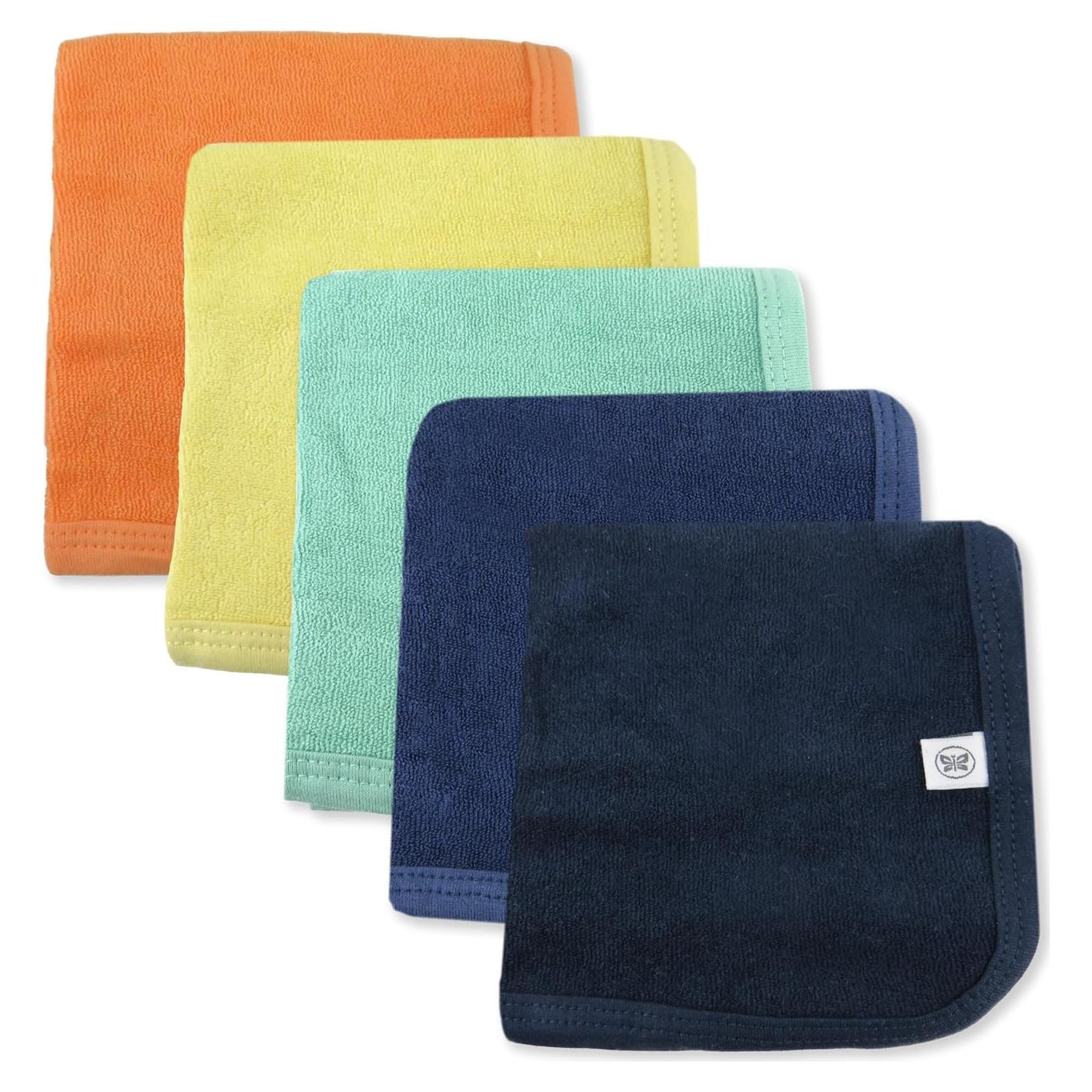 Conjunto de Paños de Baño HonestBaby 100% Algodón Orgánico 5 Pzas