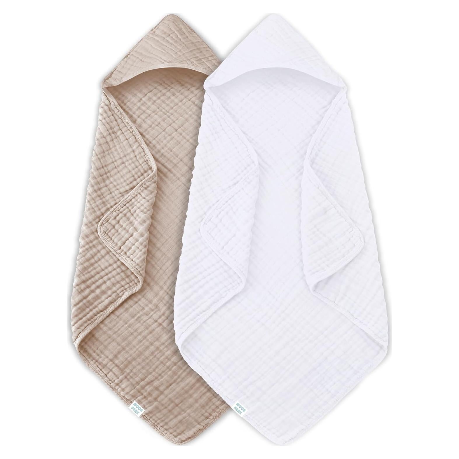 Toallas de Baño con Capucha MOON PARK 2 Piezas 81x81cm Algodón