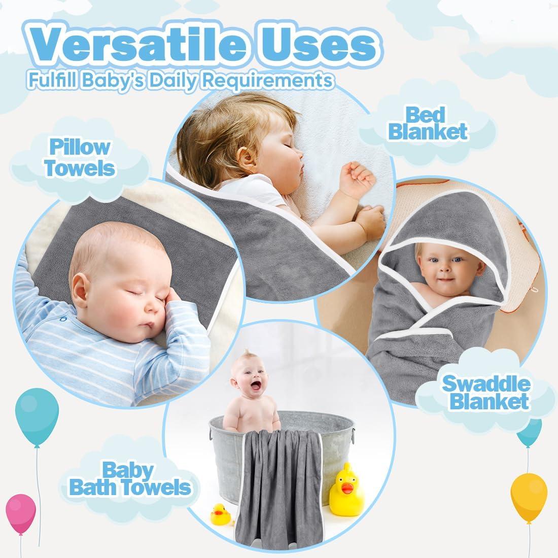 Toallas con Capucha Orighty para Bebés 6 Paquetes 76x76 cm