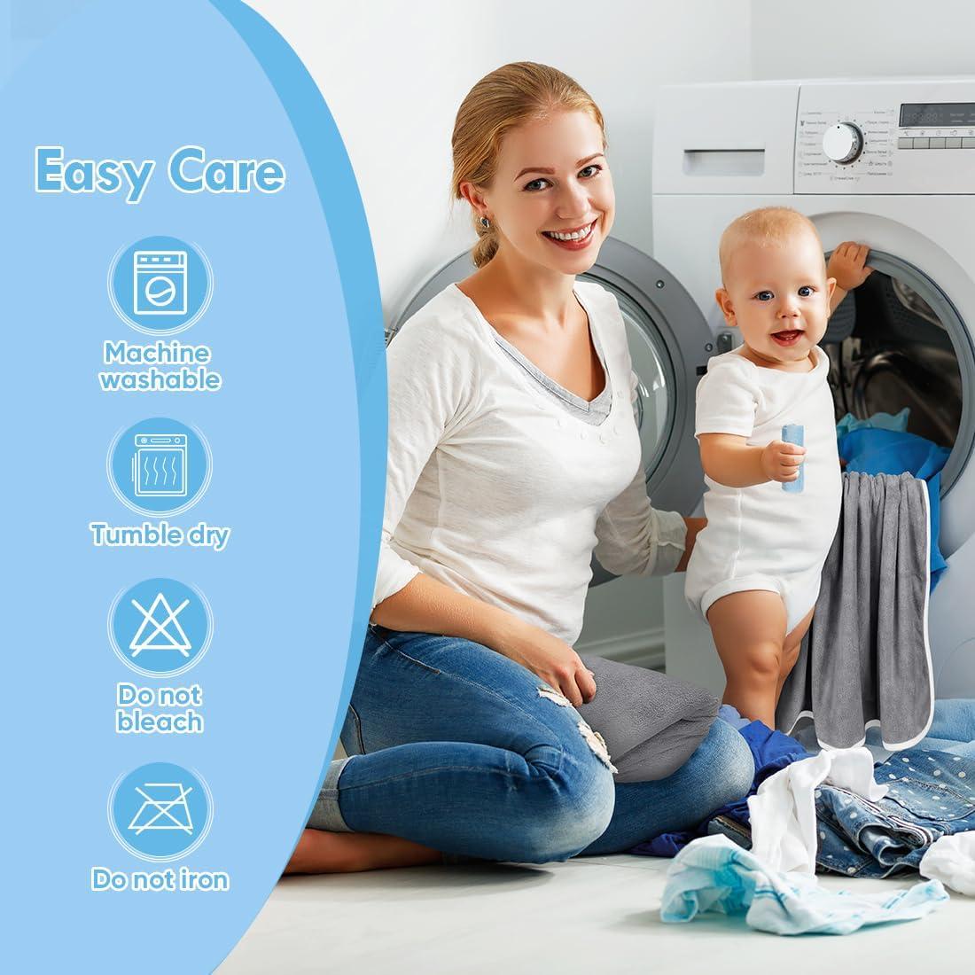 Toallas con Capucha Orighty para Bebés 6 Paquetes 76x76 cm