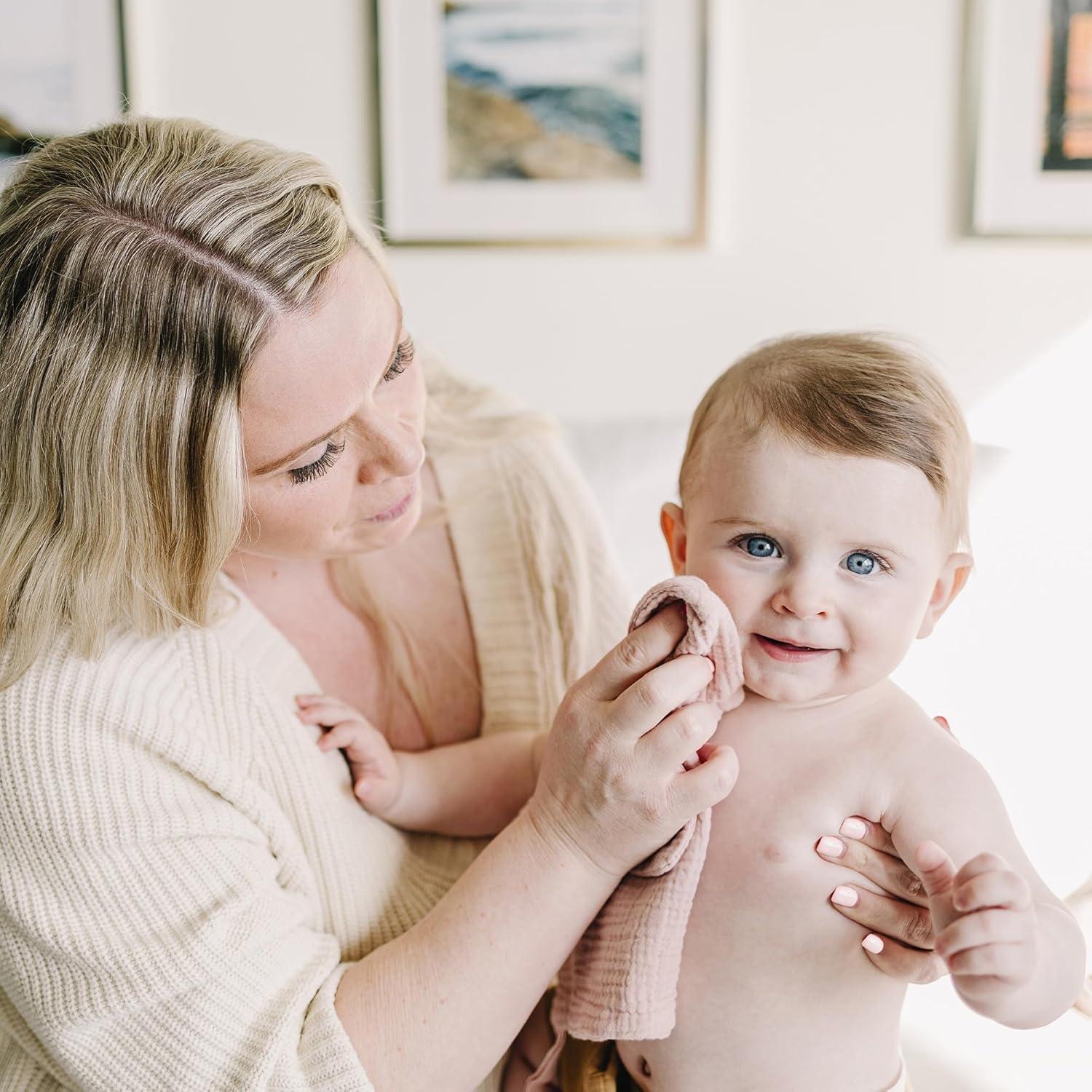 Paquete de 6 Paños de Muselina para Bebés Konssy 100% Algodón