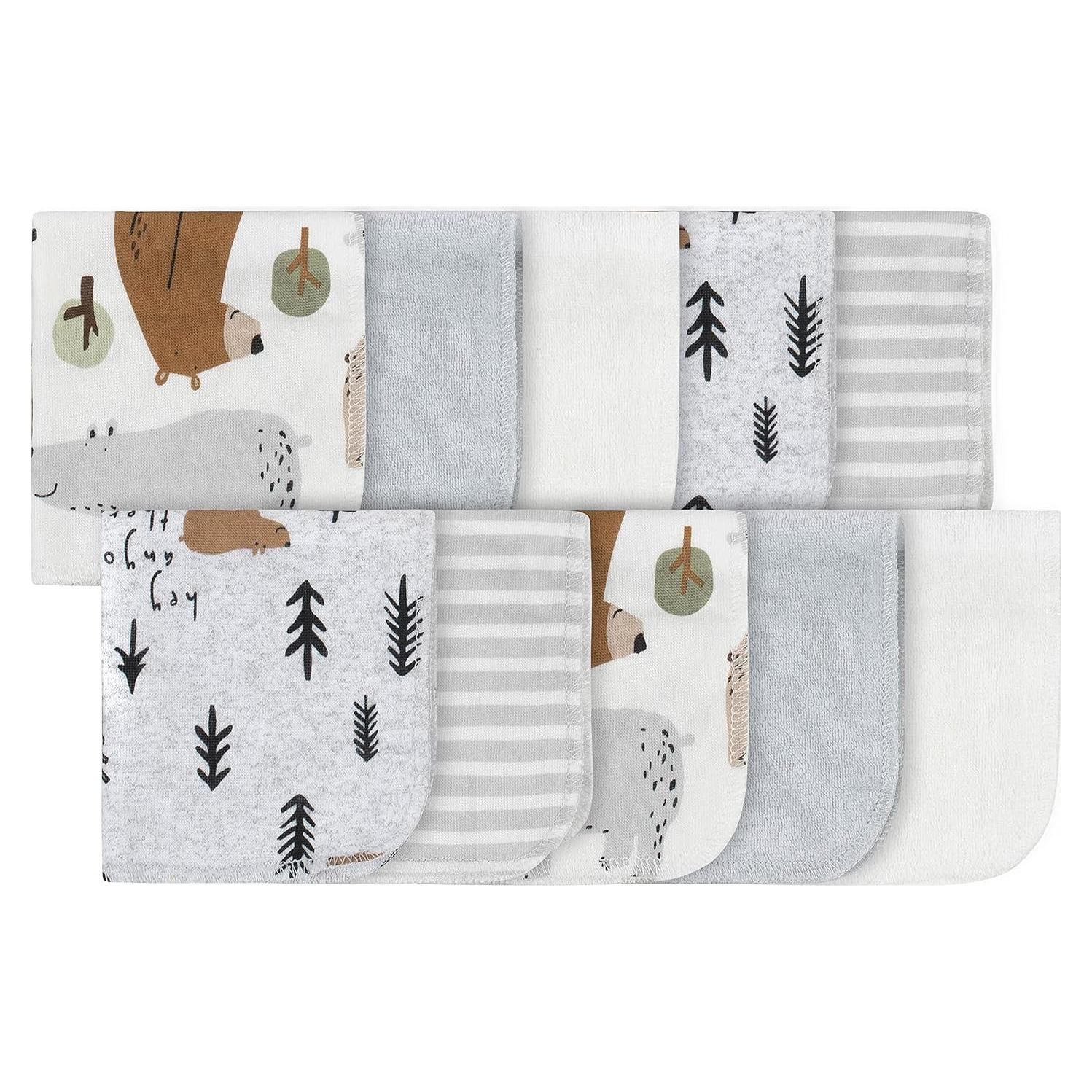 Toallitas de Terry Gerber 10-Pack Oso Verde 22.86 cm