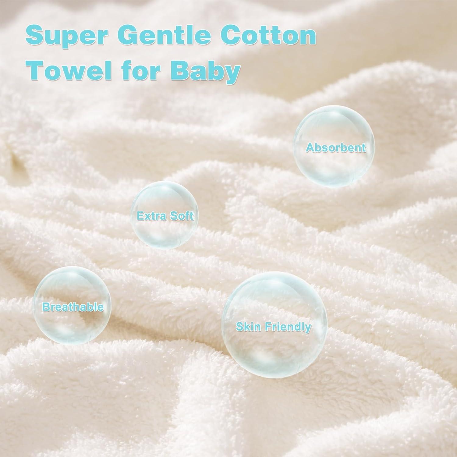 Toallas de bebé con capucha URSEORY 2 unidades Panda 78.74 cm